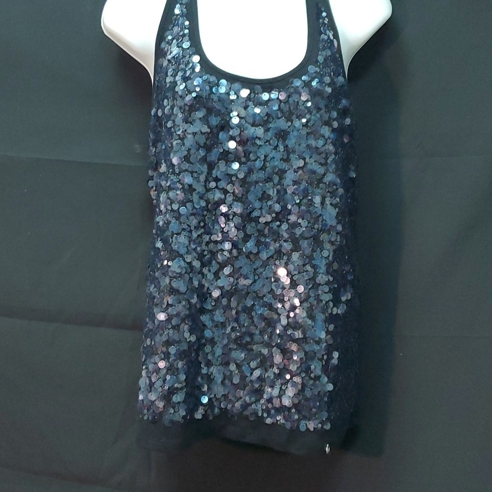 Armani Exchange Racerback Sequence Tank SZ LG